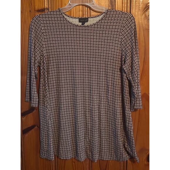 J. Jill women’s tunic style blouse burgundy size large petite - Picture 1 of 3